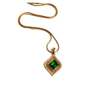 Gold and green color Necklace